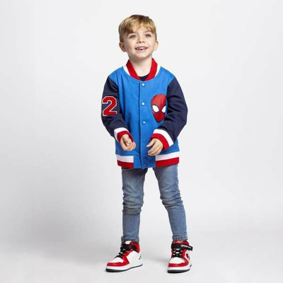 Children's Tracksuit Top Spider-Man Blue