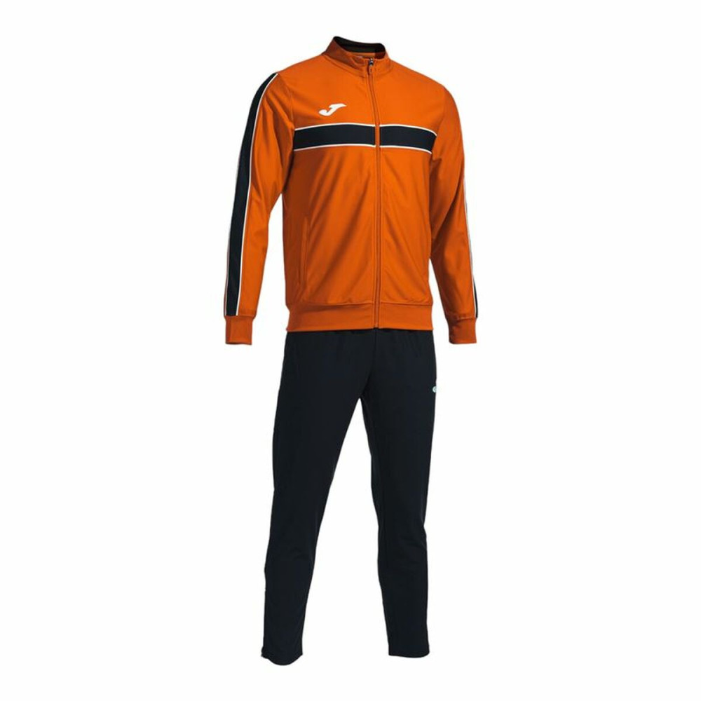 Tracksuit for Adults Joma Sport Victory Black Children's Men 2 Pieces