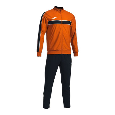 Tracksuit for Adults Joma Sport Victory Black Children's Men 2 Pieces