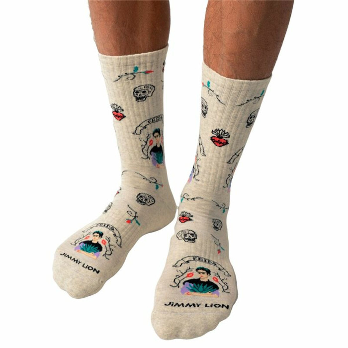Socks Jimmy Lion Athletic Frida Viva Mexic White 41-46
