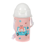 Water bottle Safta Jirafa Coral PVC 500 ml