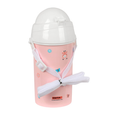 Water bottle Safta Jirafa Coral PVC 500 ml