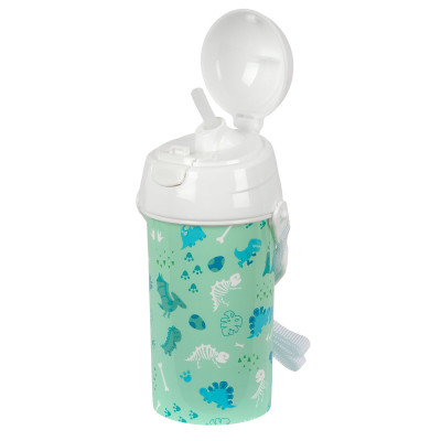 Water bottle Safta Dino Green PVC 500 ml