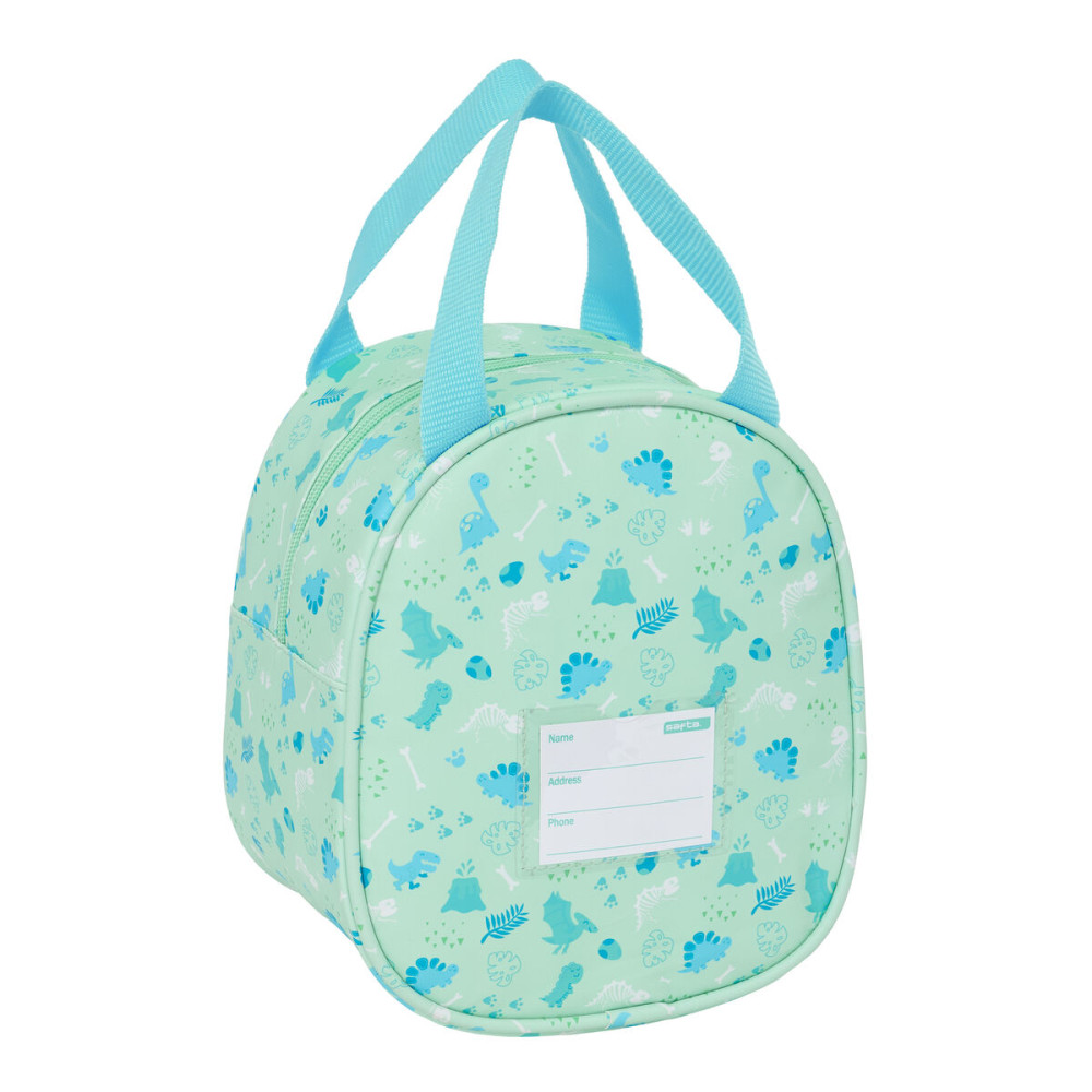 Thermal Lunchbox Safta Dino Green 19 x 22 x 14 cm