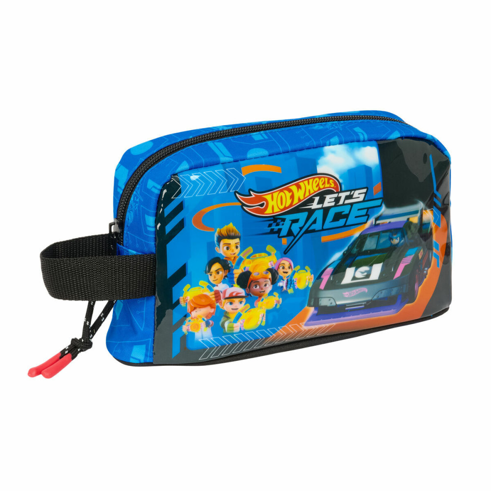 Thermal Lunchbox Hot Wheels Let's race Blue Black 21,5 x 12 x 6,5 cm
