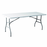 Marbueno Folding Table Resin White 180x74x74 cm Catering, Beach & Camping 10528
