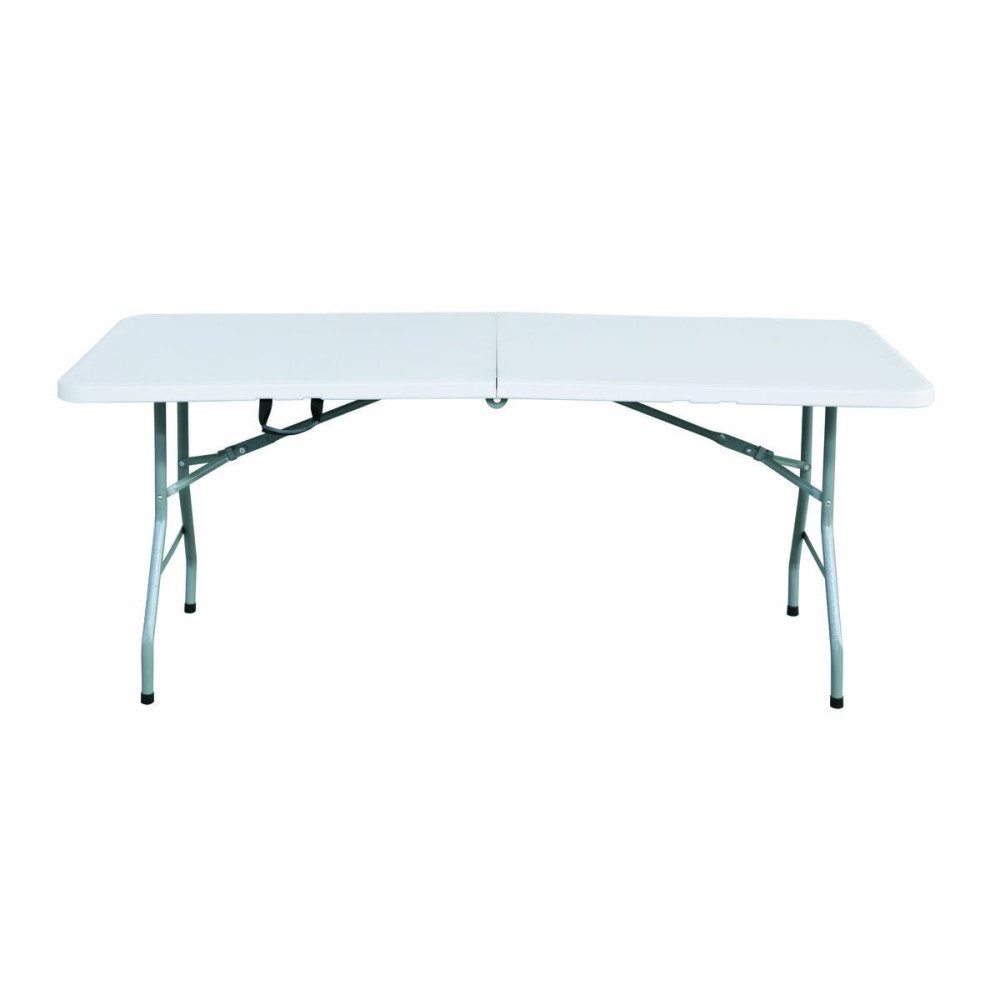 Marbueno Folding Table Resin White 152x70x74 cm Rectangular for Outdoor and Camping