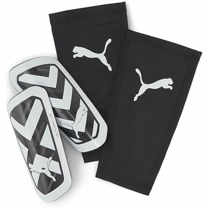 Football Shinguards Puma Ultra Flex Sleeve White Black