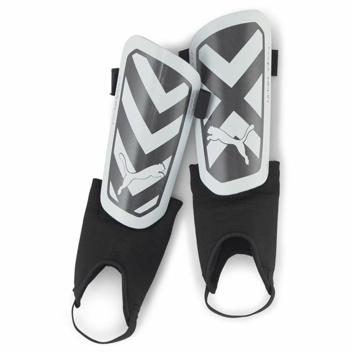 Football Shinguards Puma Ultra Light Ankle White Black