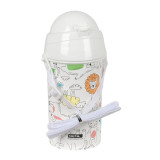 Water bottle Safta Zoo Beige PVC 500 ml