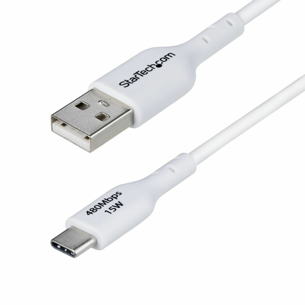 USB Cable Startech USB2AC1MNCWHE White 1 m