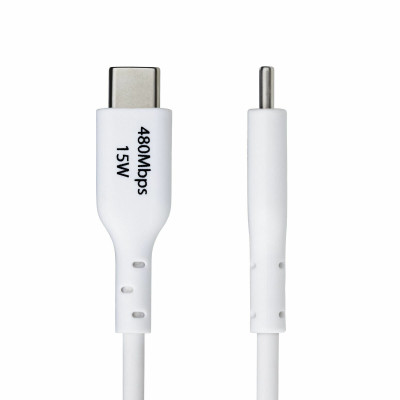 USB Cable Startech USB2AC1MNCWHE White 1 m