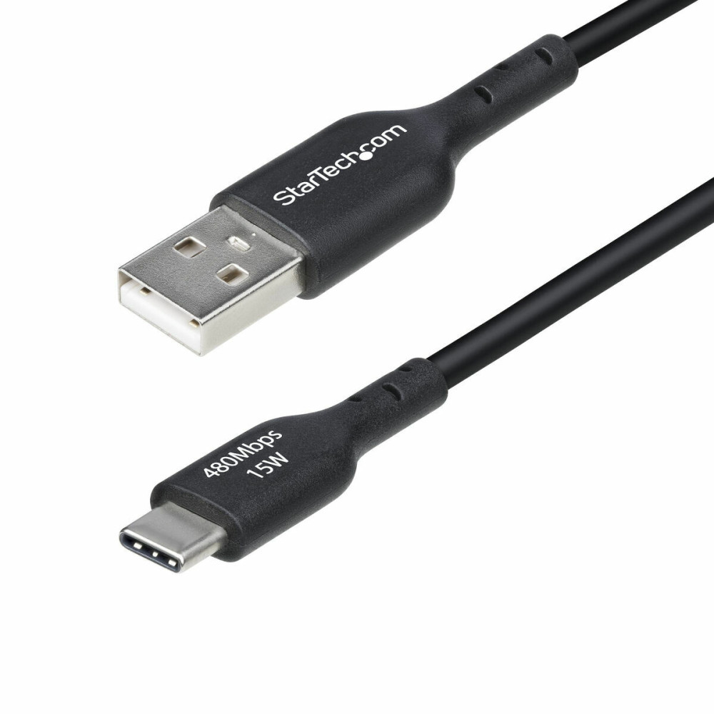 USB Cable Startech USB2AC1MNC Black 1 m