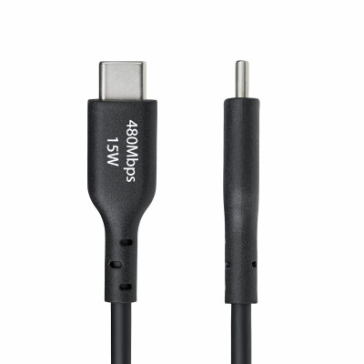 USB Cable Startech USB2AC1MNC Black 1 m
