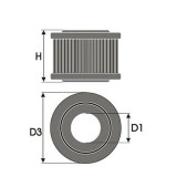 Air filter Green Filters R727427