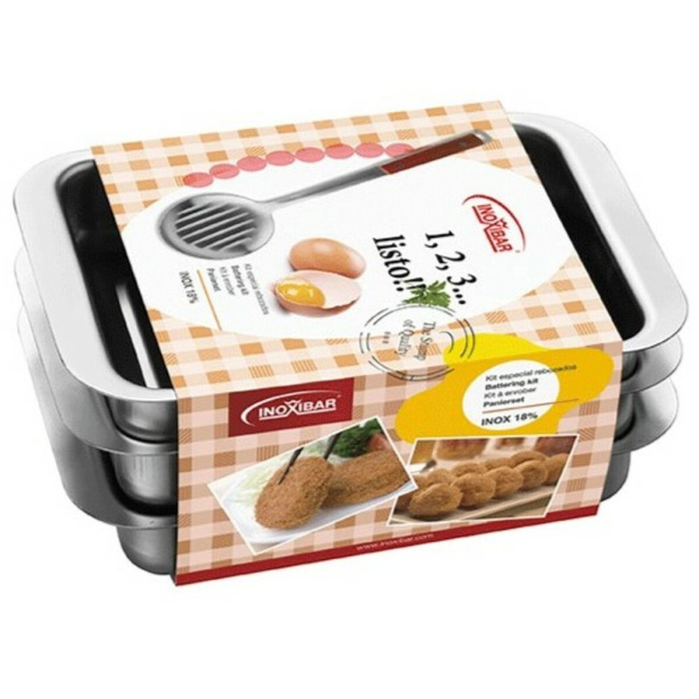 Roasting Tin Inoxibar 59271 Steel 21 x 15 cm (3 Units)