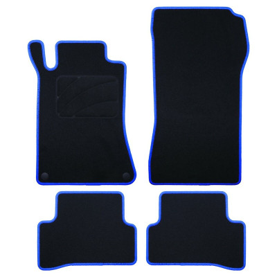 Car Floor Mat Set OCC Motorsport OCCMC0058BL Black Mercedes W203 Clase C Sedan-CLC 5 Pieces