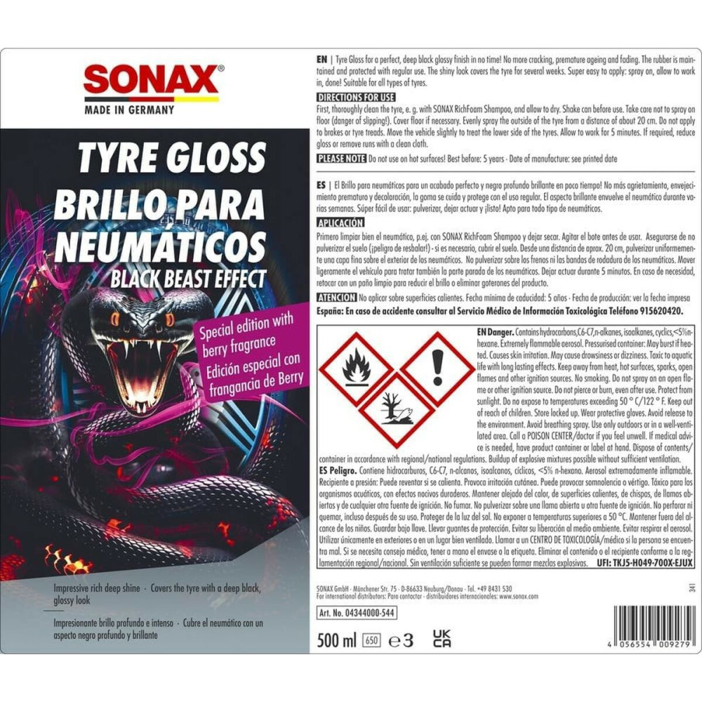 Tyre Polisher Sonax SX04344000 500 ml