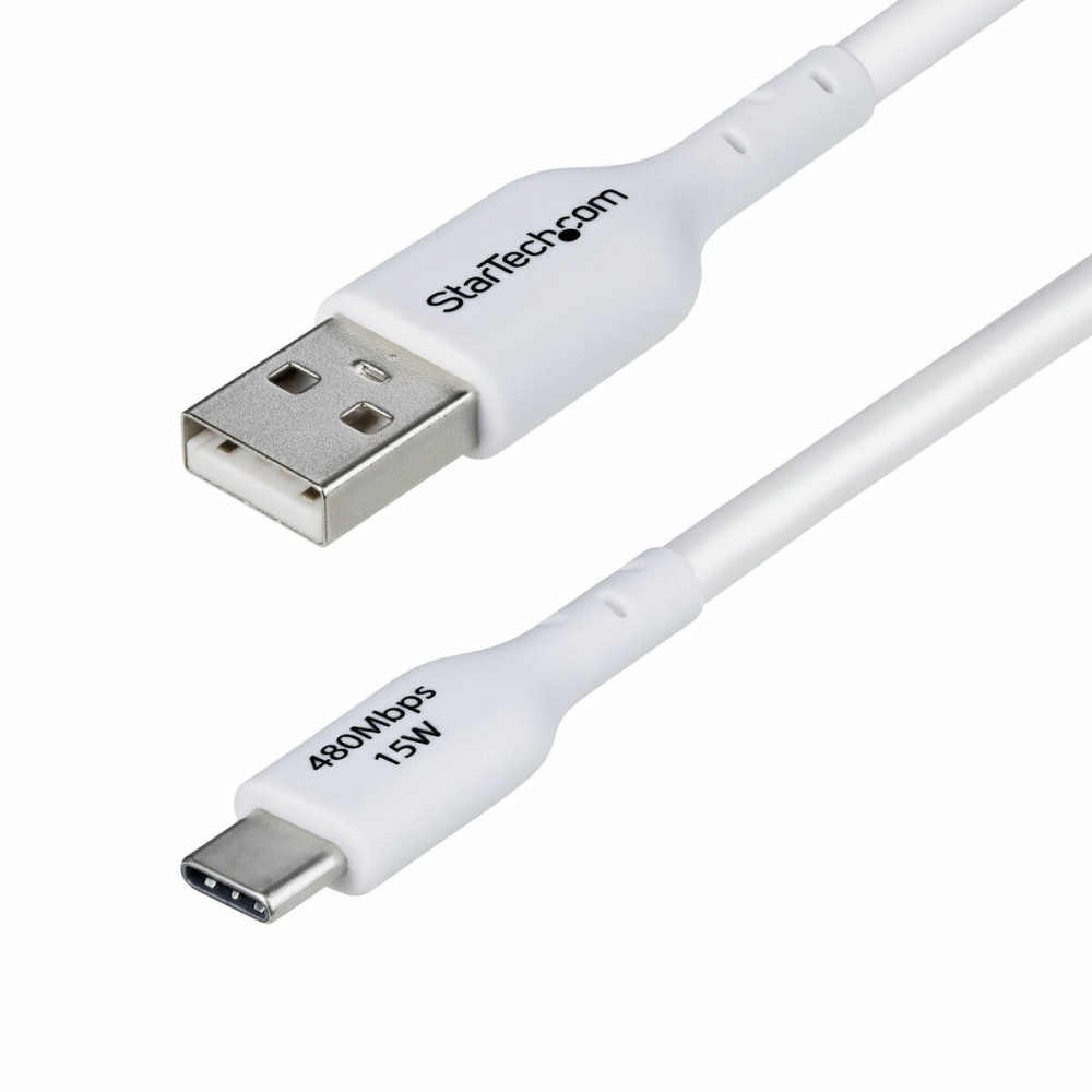 USB Cable Startech USB2AC3MNCWHE White 3 m