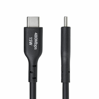 USB Cable Startech USB2AC3MNC Black 3 m