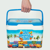 Portable Rigid Cooler Aktive 5 L 28 x 19 x 21 cm Blue (6 Units)