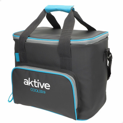 Portable Fridge Aktive 20 L 32 x 28 x 23 cm Black (4 Units)