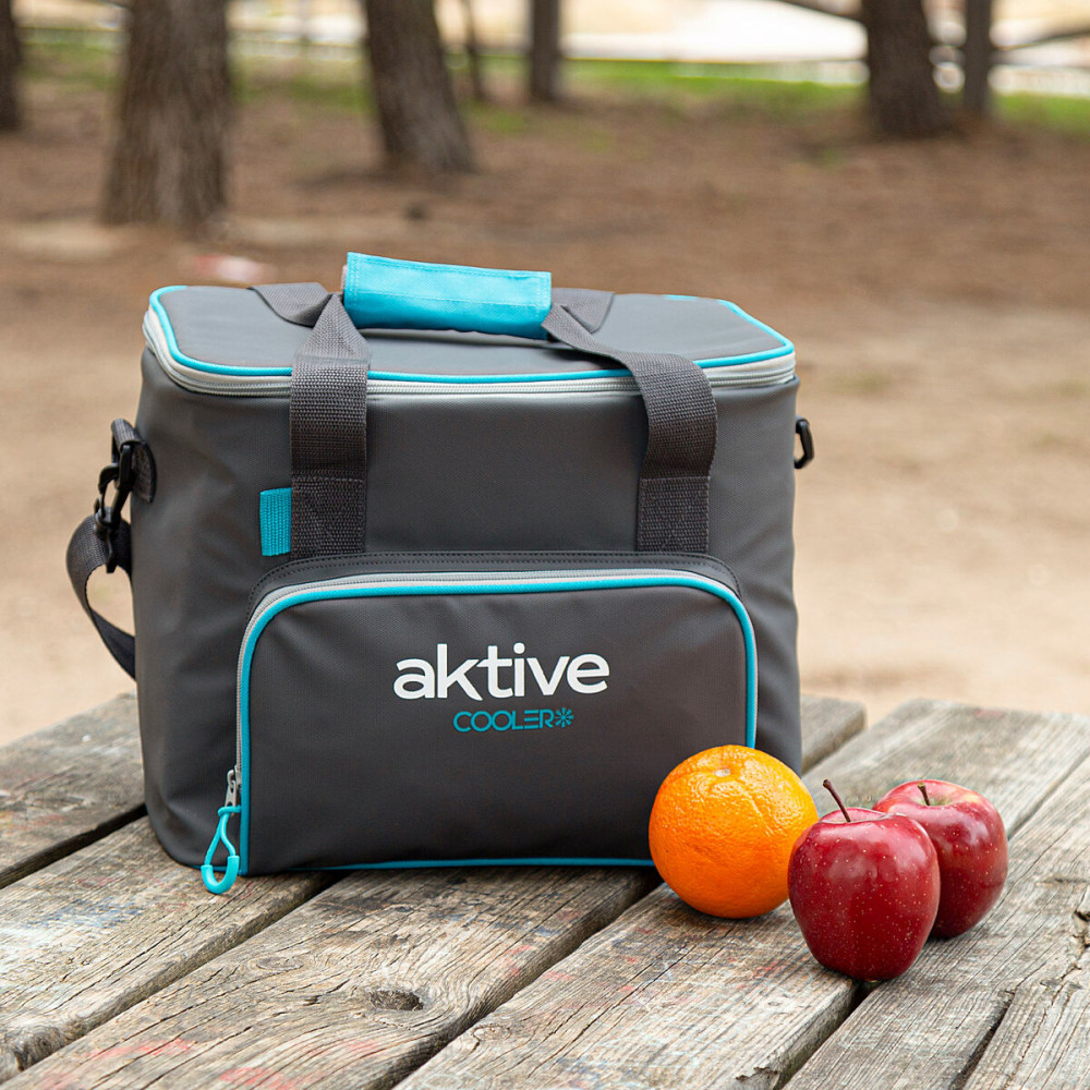 Portable Fridge Aktive 20 L 32 x 28 x 23 cm Black (4 Units)
