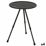 Folding Table Aktive Black 37 x 55 x 37 cm (4 Units)