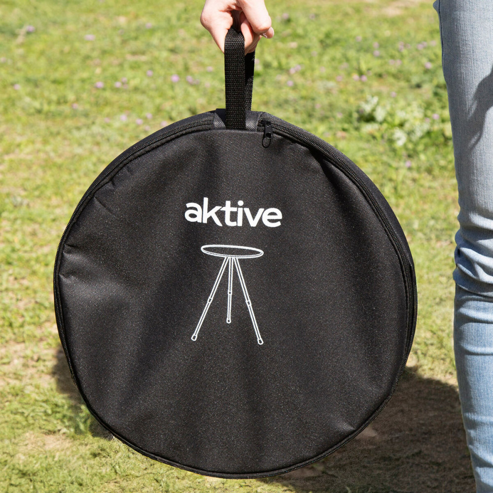 Folding Table Aktive Black 37 x 55 x 37 cm (4 Units)