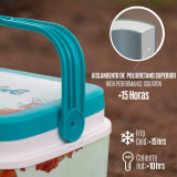 Portable Rigid Cooler Aktive 24 L 37 x 35 x 27 cm Blue (2 Units)