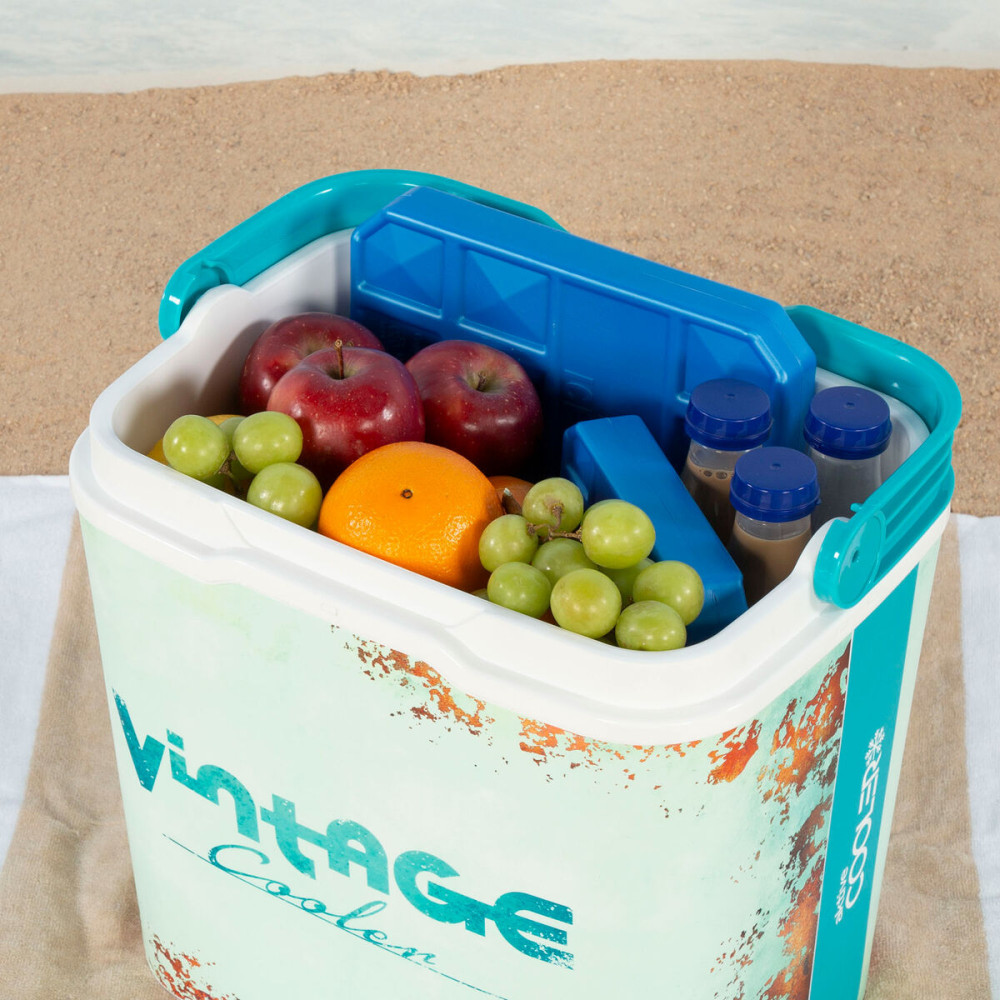 Portable Rigid Cooler Aktive 24 L 37 x 35 x 27 cm Blue (2 Units)