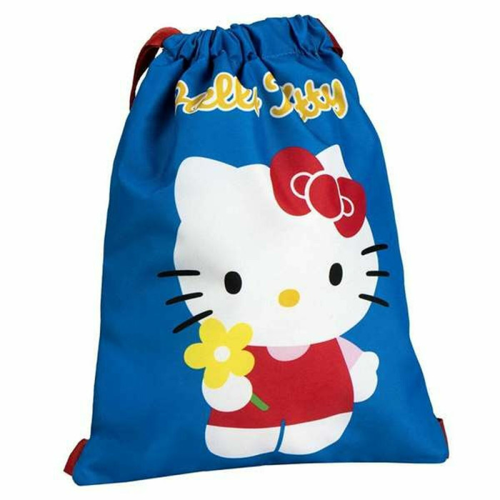 Backpack with Strings Hello Kitty Blue 27 x 33 cm
