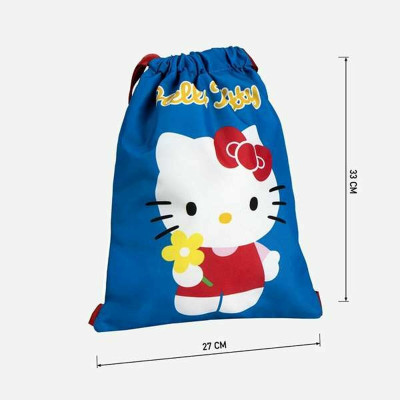 Backpack with Strings Hello Kitty Blue 27 x 33 cm