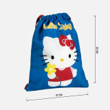 Backpack with Strings Hello Kitty Blue 27 x 33 cm