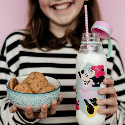 Water bottle Minnie Mouse CZ11359 460 ml Pink Silicone