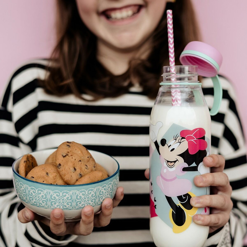 Water bottle Minnie Mouse CZ11359 460 ml Pink Silicone