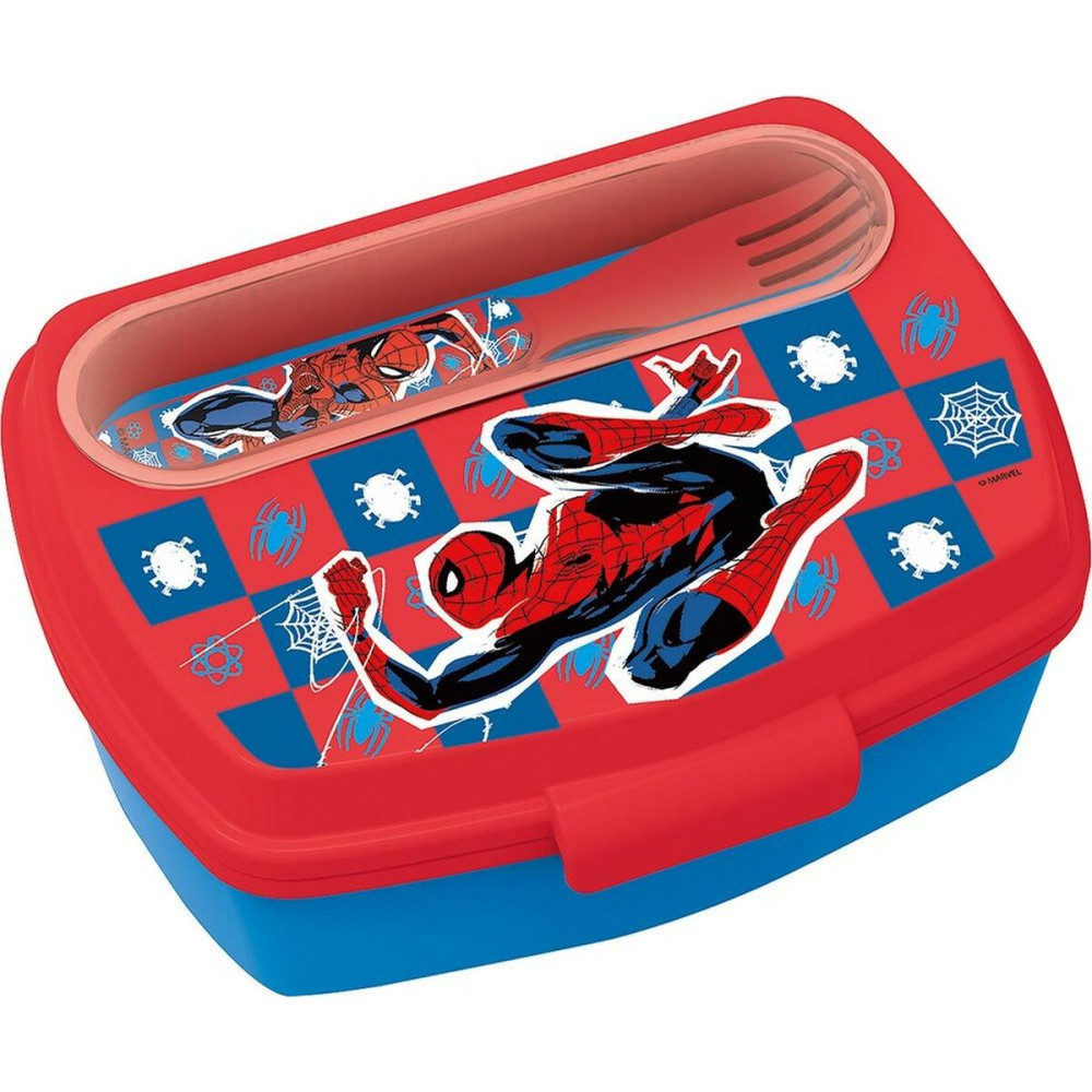 Lunchbox with Accessories Spider-Man CZ11272 Plastic