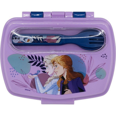 Lunchbox with Accessories Frozen CZ11271 Blue Plastic