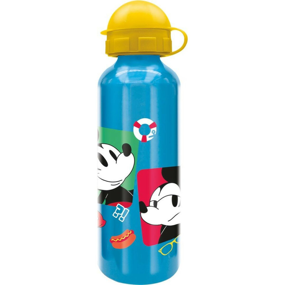 Water bottle Mickey Mouse CZ11262 530 ml Multicolour Aluminium