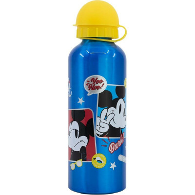 Water bottle Mickey Mouse CZ11262 530 ml Multicolour Aluminium