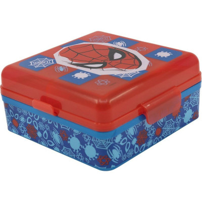 Compartment Lunchbox Spider-Man CZ11274 Multicolour Plastic