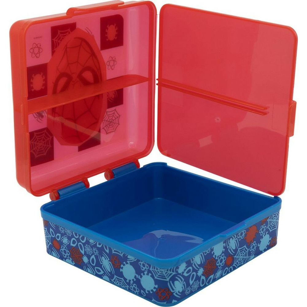 Compartment Lunchbox Spider-Man CZ11274 Multicolour Plastic