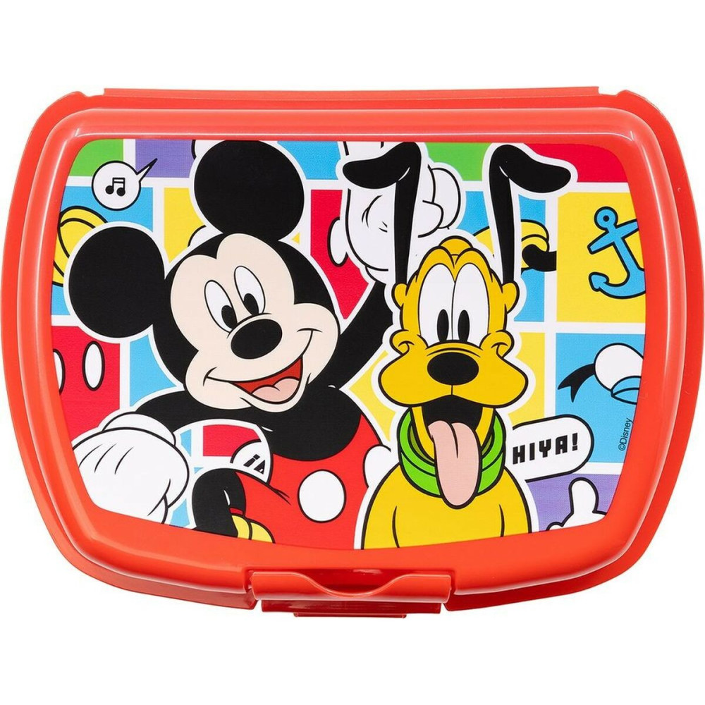 Lunchbox Mickey Mouse CZ11370 Red Plastic