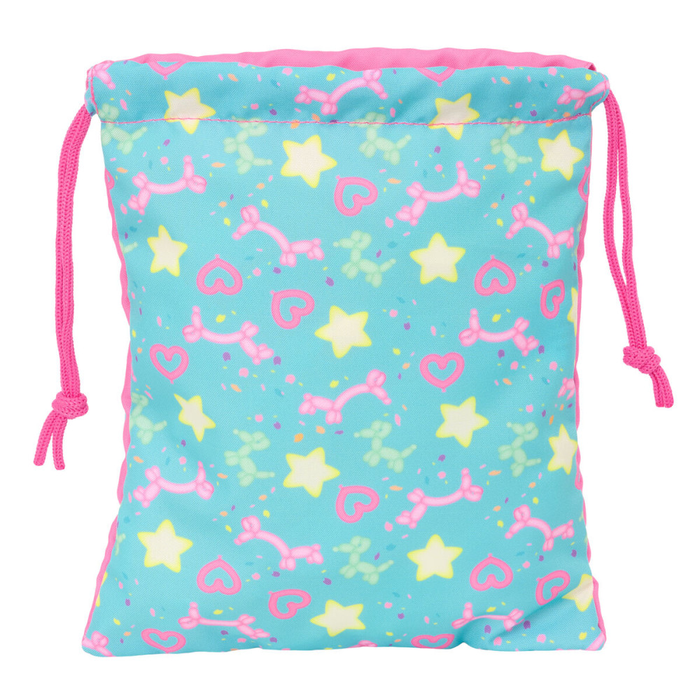 snack bag Gabby's Dollhouse Confetti Pink Turquoise