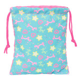 snack bag Gabby's Dollhouse Confetti Pink Turquoise