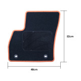 Car Floor Mat Set OCC Motorsport OCCCT0042YE CITROEN Nemo 5 Pieces