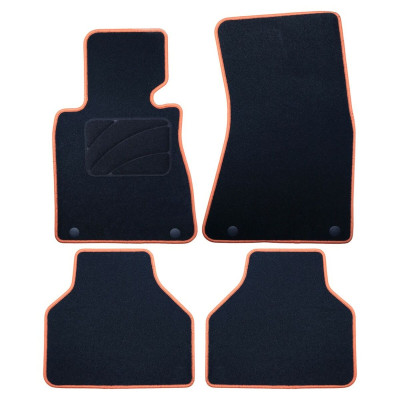 Car Floor Mat Set OCC Motorsport OCCBW0015YE Bmw E65 Serie 7 Corto 5 Pieces
