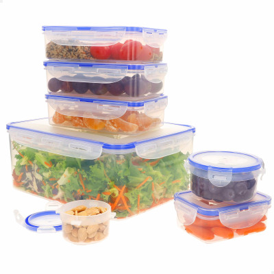 Set of Stackable Hermetically-sealed Kitchen Containers Max Home 29 x 12 x 20 cm 6 Units