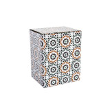 Cup with Tea Filter DKD Home Decor Multicolour Orange Tile Arab 300 ml (2 Units)