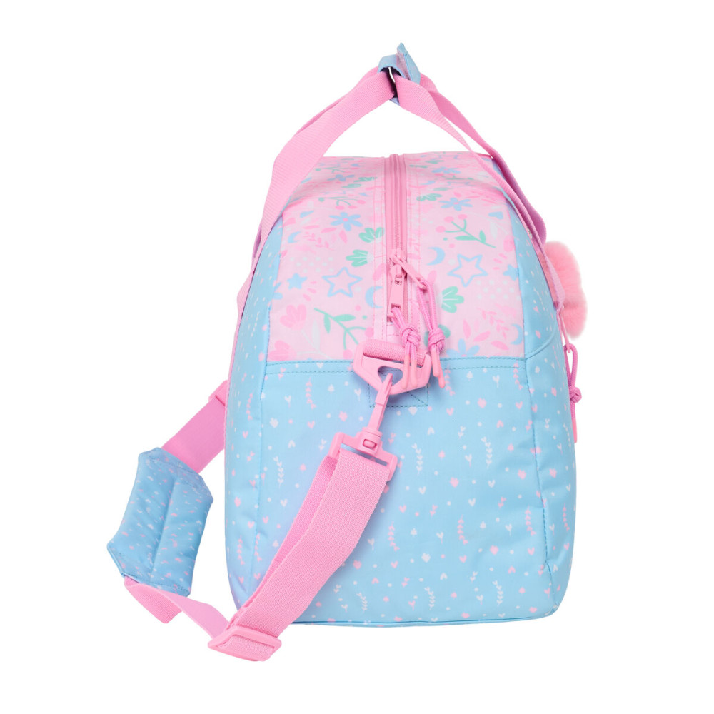 Sports bag BlackFit8 Smile Pink Light Blue 50 x 26 x 20 cm